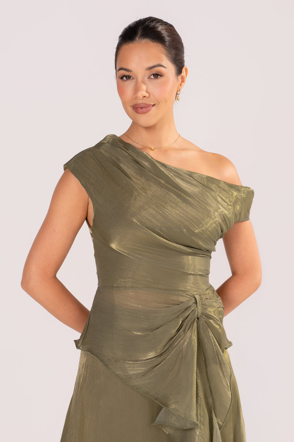 Renata Shimmer Drop Shoulder Top & Maxi Skirt