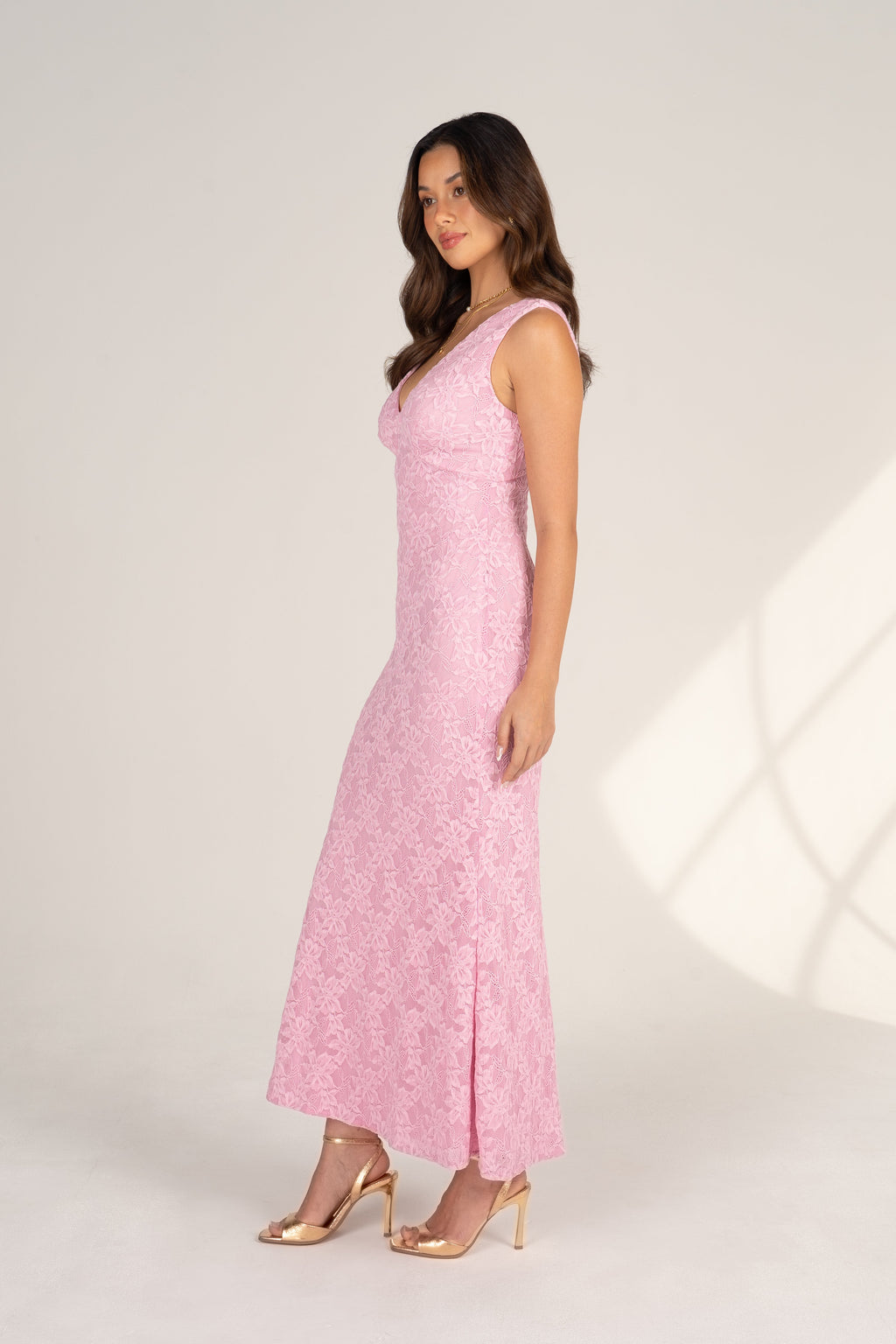 Tessa Classic V-Neck Maxi Dress